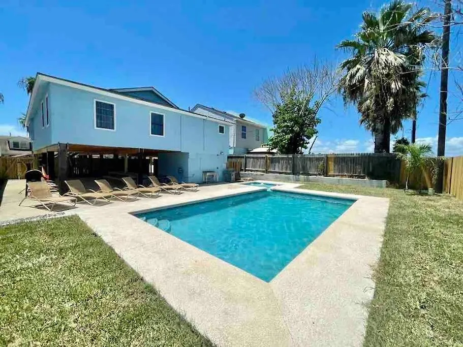 Nyaraló 4 Bedrooms House With Private Pool And 2 Min Walk To The - Zula Siesta House South Padre Island