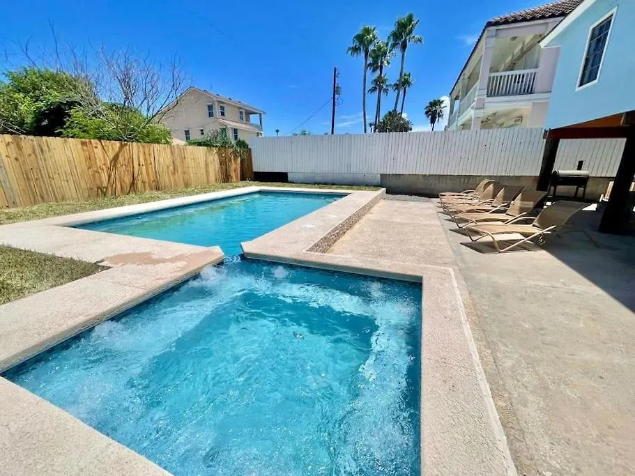 Nyaraló 4 Bedrooms House With Private Pool And 2 Min Walk To The - Zula Siesta House South Padre Island